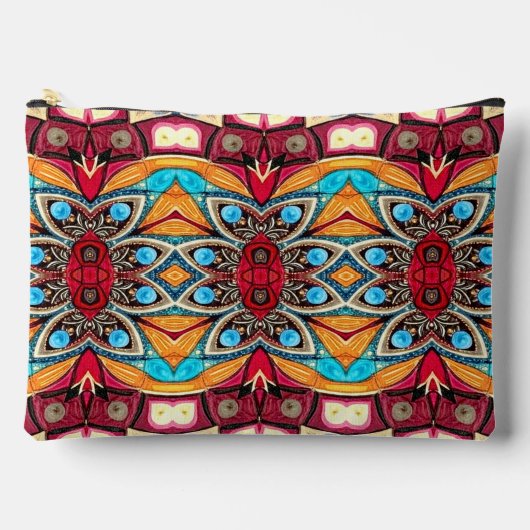 Een uniek kleurrijk en trendy creatief ontwerp etui (Voorkant)