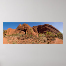 Een uniek panorama uit Uluru Ayers Rock Poster