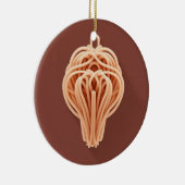 Een uniek patroon van spaghetti noedels keramisch ornament (Rechts)