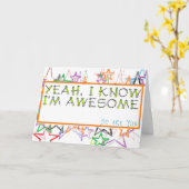 Een uniek Wenskaart voor Afstuderen of vogeldag Kaart (Gele Bloem)