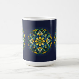 💚💙💛 Een unieke Azulejo-elegantie: Middernacht T Koffiemok