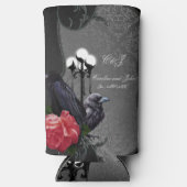 Een unieke bruiloft seltzer blikjeskoeler (Voorkant)