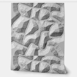 Een unieke embossing art "Ratti_Creative_Arts" Behang