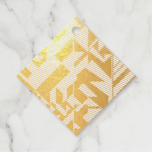 Een unieke en coole folie gunst bedankjes labels (Voorkant)