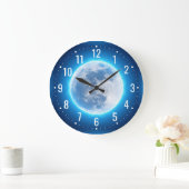 Een unieke en grote maan in de ruimte - Magic Grote Klok (Huis)