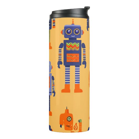 Een unieke en leuke robot. thermosbeker (Gedraaid links)