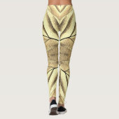 Een unieke houttextuur "Ratti_Creative_Arts" Leggings (Achterkant)