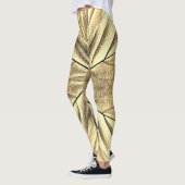 Een unieke houttextuur "Ratti_Creative_Arts" Leggings (Links)
