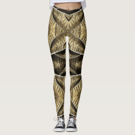 Een unieke houttextuur "Ratti_Creative_Arts" Leggings