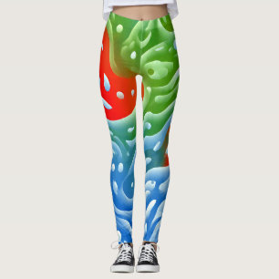 Een unieke kleurrijke "Ratti_Creative_Arts" Leggin Leggings