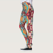 Een unieke kleurrijke "Ratti_Creative_Arts" Leggings (Links)