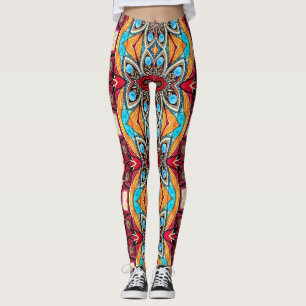 Een unieke kleurrijke "Ratti_Creative_Arts" Leggings