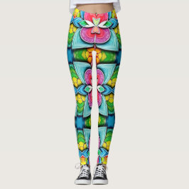 Een unieke, leuke multikleur "Ratti_Creative_Arts" Leggings