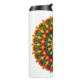 Een unieke mandala tuimelaar met gelukkige Phoenix Thermosbeker (Gedraaid links)