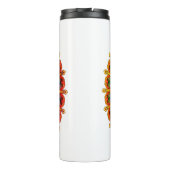 Een unieke mandala tuimelaar met gelukkige Phoenix Thermosbeker (Achterkant)