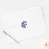 Een unieke Orn-amental Ronde Sticker (Envelop)