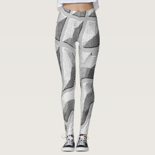 Een unieke reliëf art grey"Ratti_Creative_Arts" Leggings