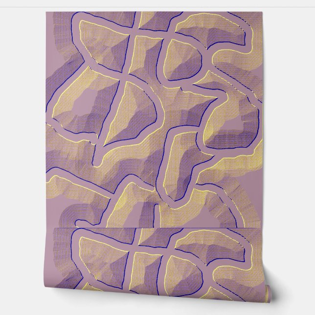 Een unieke reliëfkunst "Ratti_Creative_Arts" Wall Behang (Afrollen)