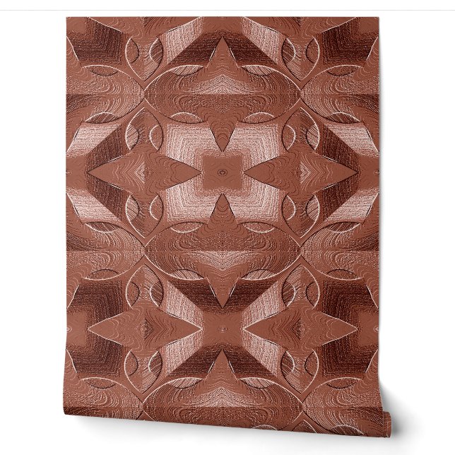 Een unieke rode embossing art design wallpack wa behang (Afrollen)