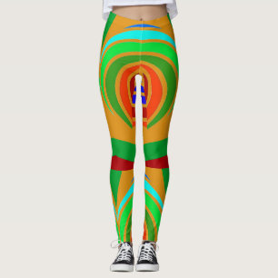 Een unieke, schattige, multikleur "Ratti_Creative_ Leggings