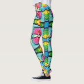 Een unieke schattige veelkleurige "Ratti_Creative_ Leggings (Links)