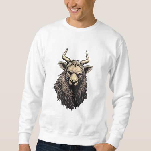 Een unieke trui versierd met schapenschilderingen (Voorkant)