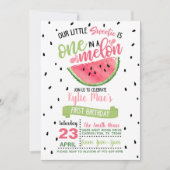 Een unieke uitnodiging voor een watermeloenfeestje (Voorkant)