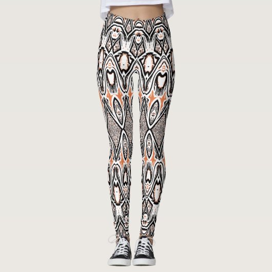 Een unieke veelkleurige "Ratti_Creative_Arts" Leggings (Voorkant)