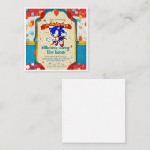 Een unieke verjaardagsuitnodigingskaart informatiekaartje (Voorkant / Achterkant)