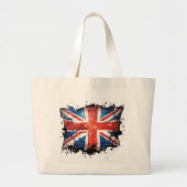 Een union jack boodschappentas grote tote bag (Voorkant)