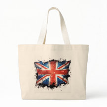 Een union jack boodschappentas