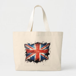Een union jack boodschappentas grote tote bag