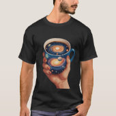 "Een universum in een beker" T-shirt: surrealistis T-shirt (Voorkant)