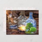 Een universum in een fles briefkaart (Voorkant / Achterkant)