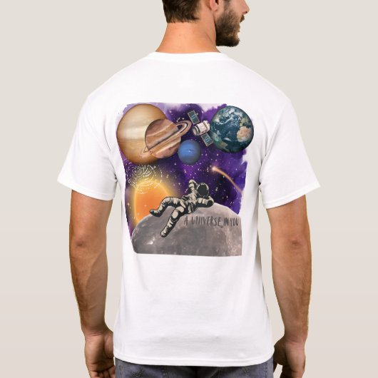 Een universum in jezelf t-shirt (Achterkant)