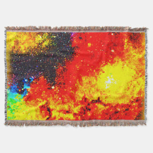 Een universum van heldere kleuren. Bestel nu Deken