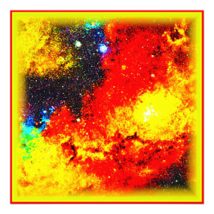 Een universum van heldere kleuren. Bestel nu Foto Afdruk