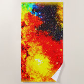 Een universum van heldere kleuren. Bestel nu Strandlaken (Voorkant)