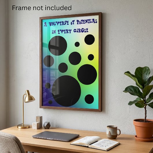 Een universum van potentieel - Motiverend Poster