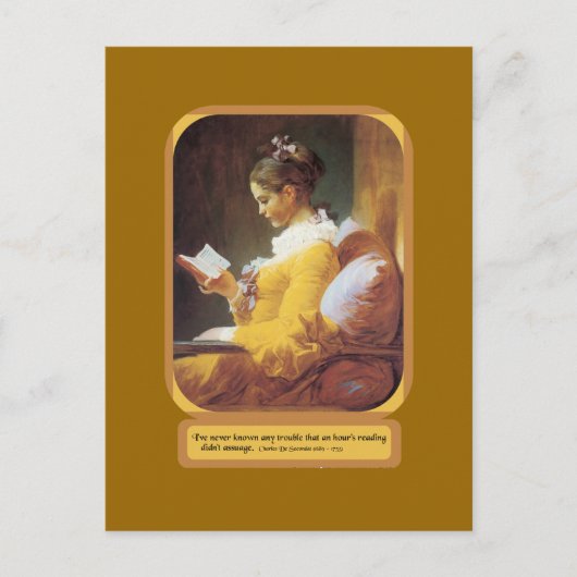 Een uur lezen briefkaart (Voorkant)