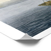 Een vaartuig dat de haven van Guayaquil in Ecuador Poster (Hoek)