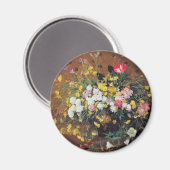 Een vaas van bloemen magneet (Voorkant / Achterkant)