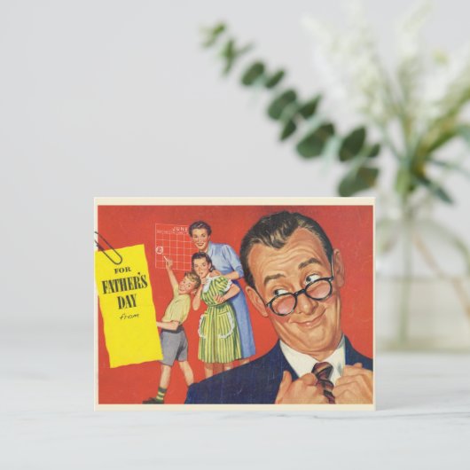 Een  vader briefkaart (Staand voorkant)