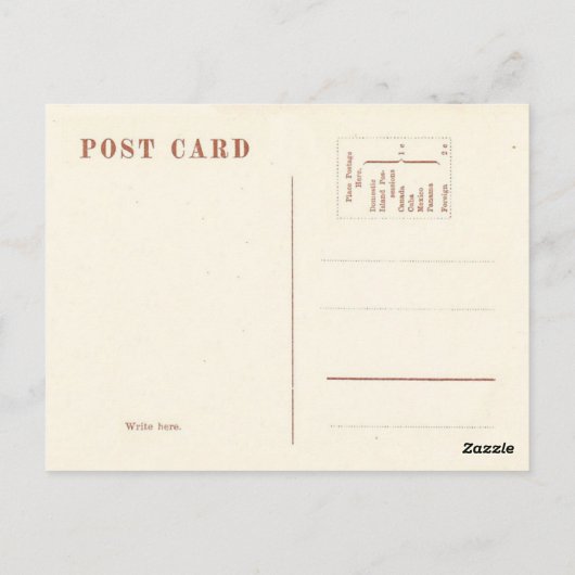 Een  vader briefkaart (Achterkant)