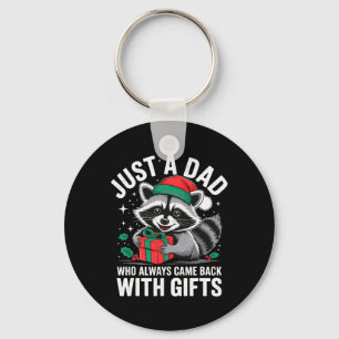 Een vader die altijd met kerstcadeaus kwam sleutelhanger