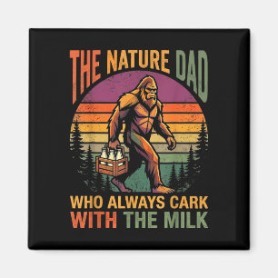 Een vader die terugkwam met de melk bigfoot papa magneet