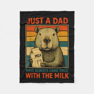Een vader die terugkwam met de melk Vaderdag Fleece Deken