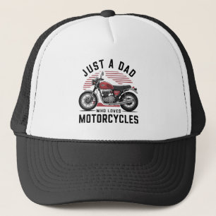 Een vader die van motorfietsen houdt trucker pet