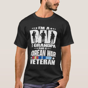 Een vader een opa en een Koreaanse oorlogsveteraan T-shirt