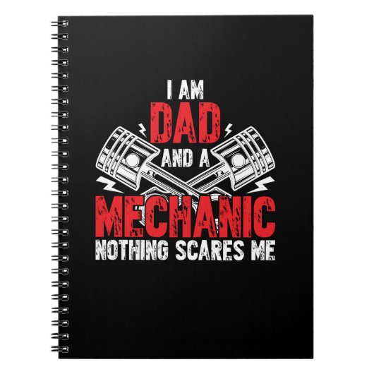 Een vader en een mechanisch notitieboek (Voorkant)
